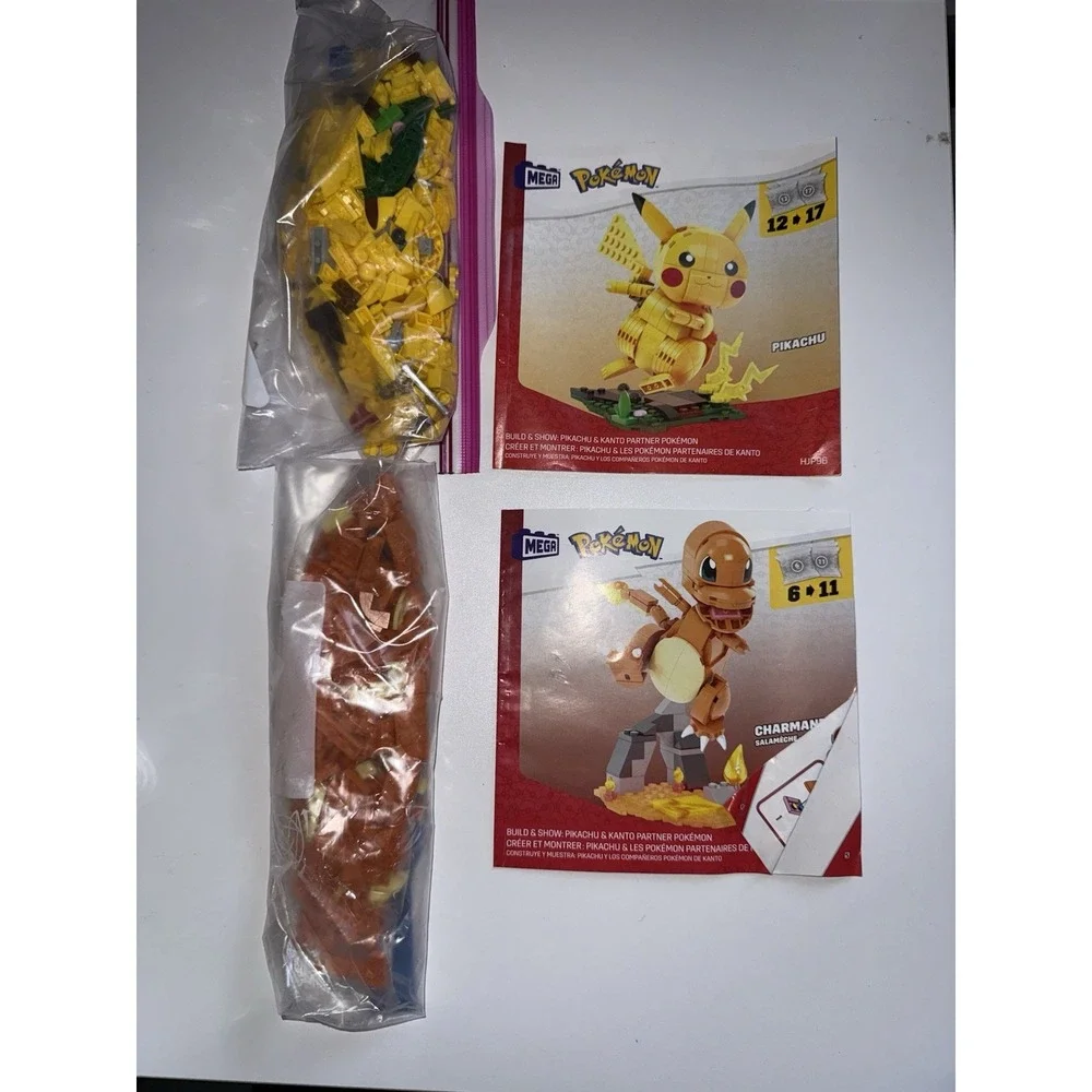 MATTEL Pokemon Mega Set Build &‎ Show - Charmander & Pikachu Y